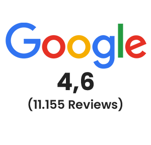 Google 4,6 (11.155 Reviews)